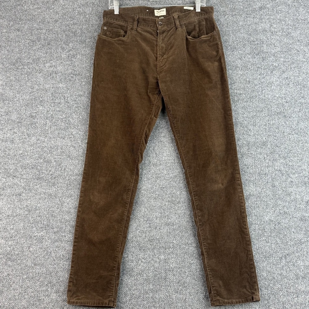 Todd Snyder Pants Mens 30x32 Brown Corduroy Slim Fit Italian Stretch 5 Pocket